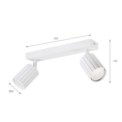 Brilagi - Spot svetlo CRISPINA 2xGU10/10W/230V belo