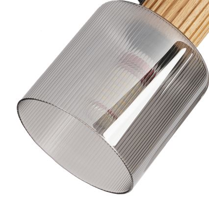 Brilagi - Spot svetlo HYGGE 3xE14/15W/230V drvo/zadimljeno