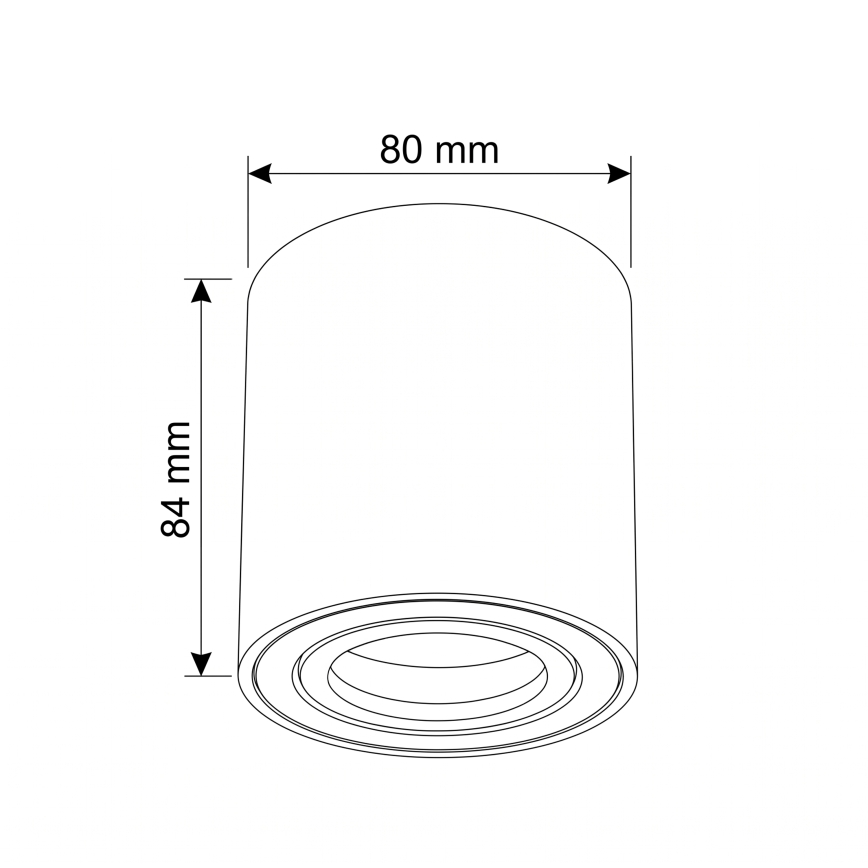 BRILAGI - Spot svetlo MIA 1xGU10/30W/230V 84x80 mm plavo
