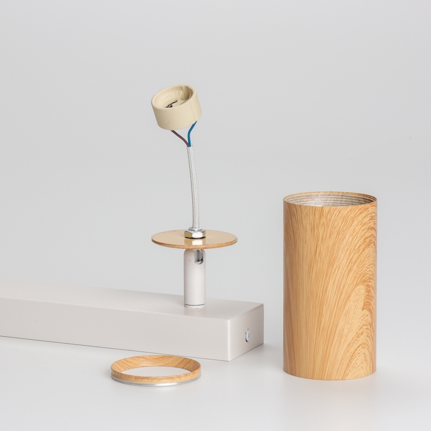 Brilagi - Spot svetlo SELE 2xGU10/30W/230V bela/dekor hrasta