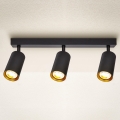 Brilagi - Spot svetlo SELE 3xGU10/30W/230V crna/zlatna