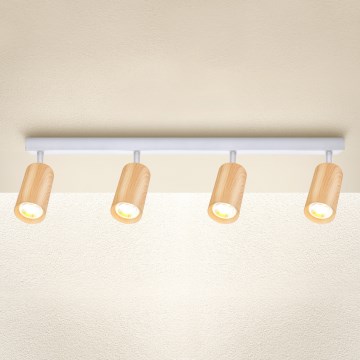 Brilagi - Spot svetlo SELE 4xGU10/30W/230V, bela/dekor hrasta