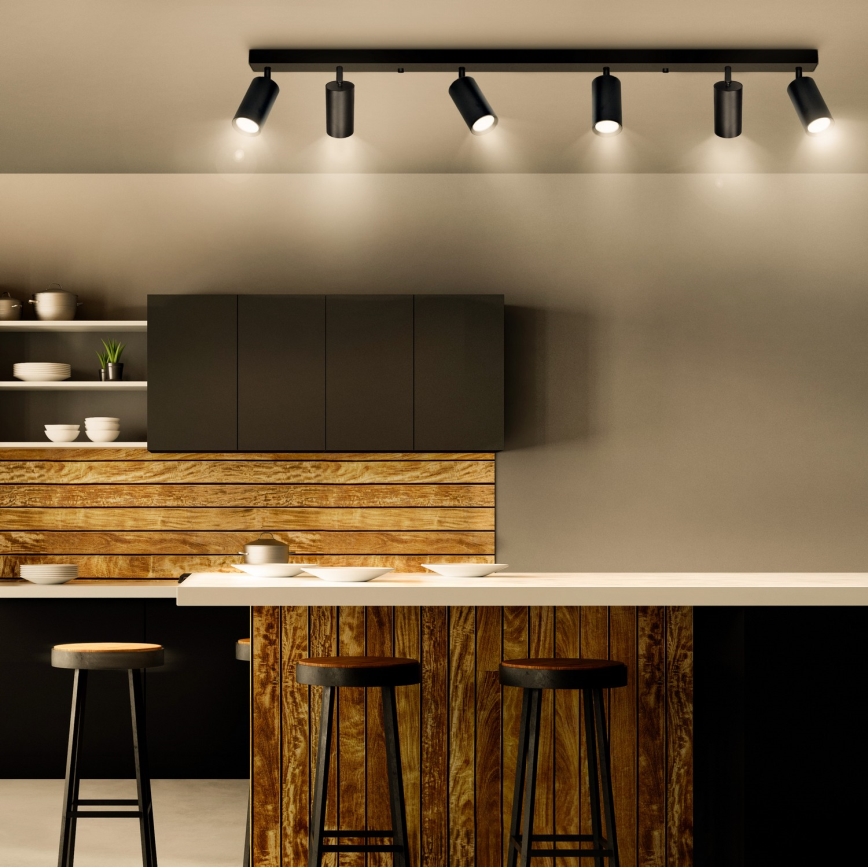 Brilagi - Spot svetlo SELE 6xGU10/30W/230V crna