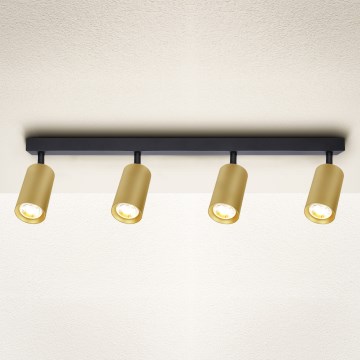 Brilagi - Spot svetlo SELE GOLDEN 4xGU10/30W/230V crna/zlatna