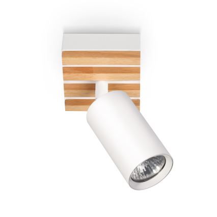 Brilagi - Spot svetlo SELE WOOD 1xGU10/30W/230V bela/drvo