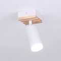 Brilagi - Spot svetlo SELE WOOD ACOUSTIC 1xGU10/30W/230V bela/drvo