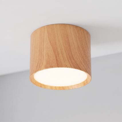 BRILAGI - Spot svetlo SMOOTH 1xGX53/15W/230V 60x82 mm dekor hrasta