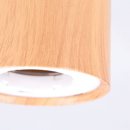 BRILAGI - Spot svetlo SMOOTH 1xGX53/15W/230V 60x82 mm dekor hrasta