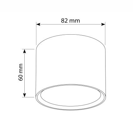 BRILAGI - Spot svetlo SMOOTH 1xGX53/15W/230V 60x82 mm dekor hrasta