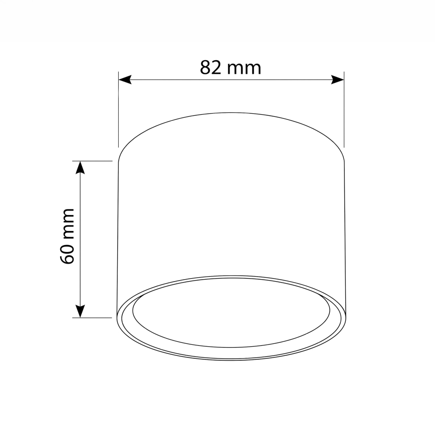 BRILAGI - Spot svetlo SMOOTH 1xGX53/15W/230V 60x82 mm dekor hrasta