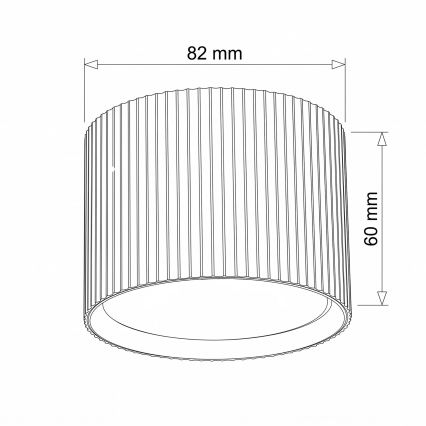 BRILAGI - Spot svetlo STRIPY 1xGX53/15W/230V 60x82 mm braon