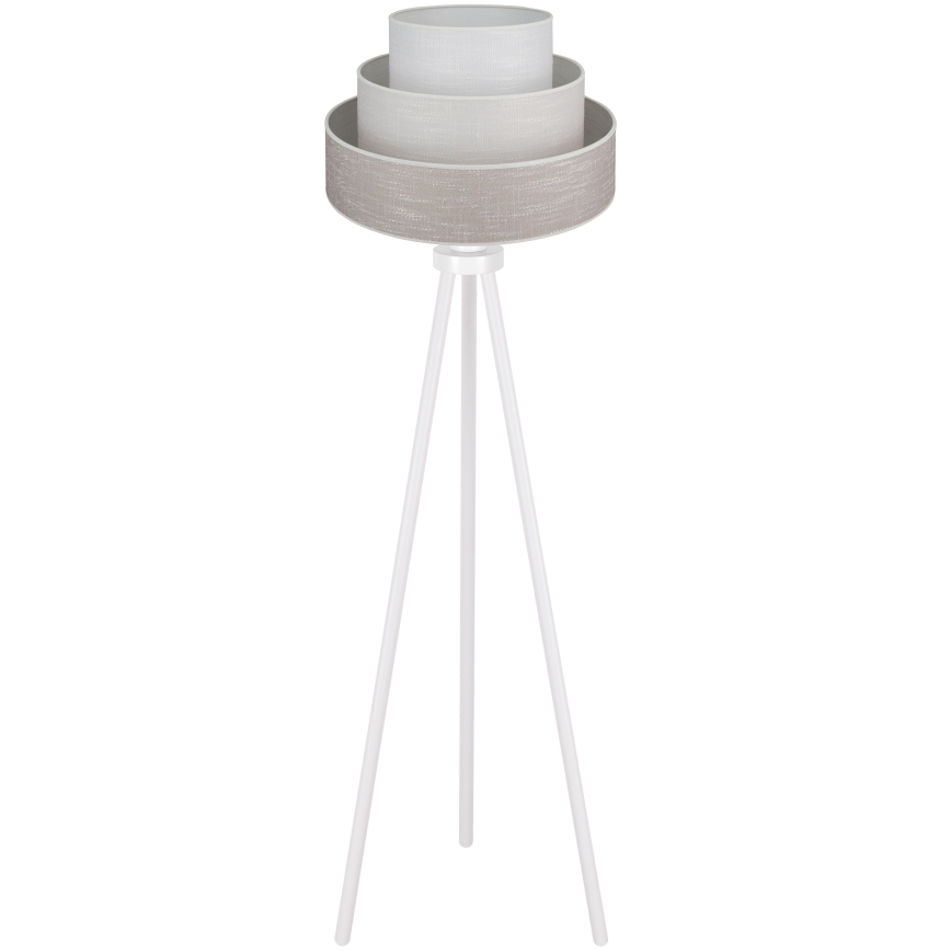 Brilagi - Stojeća lampa ALASKA LUNETA 1xE27/15W/230V siva/krem
