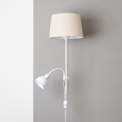 Brilagi - Stojeća lampa CERIA 1xE27/100W/230V + 1xE14/25W bela/bež