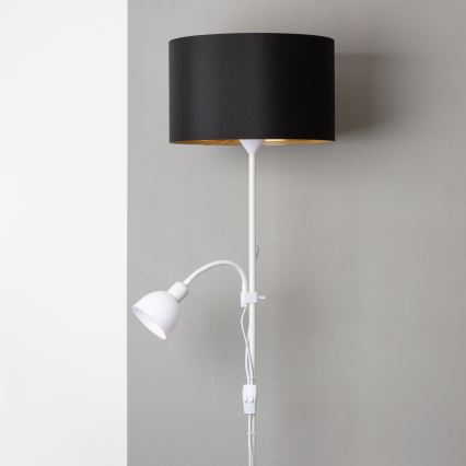 Brilagi - Stojeća lampa CERIA 1xE27/100W/230V + 1xE14/25W bela/crna