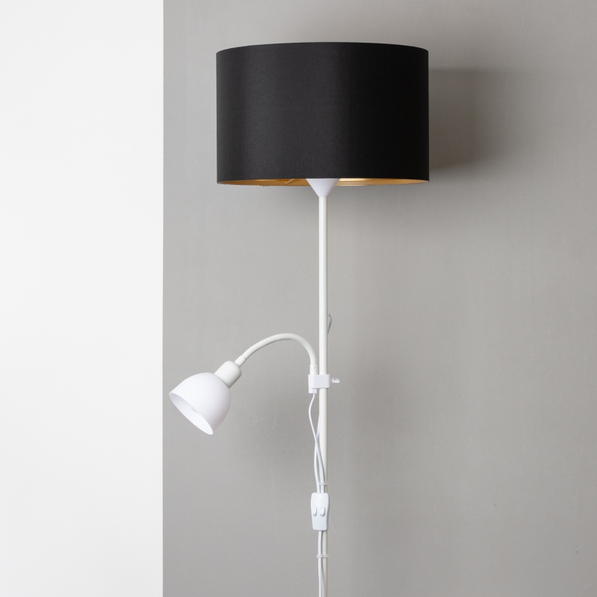 Brilagi - Stojeća lampa CERIA 1xE27/100W/230V + 1xE14/25W bela/crna