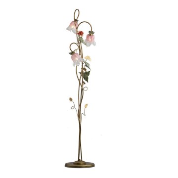 BRILAGI - Stojeća lampa KATERINA 3xE14/40W/230V šarena/bronzana/patina