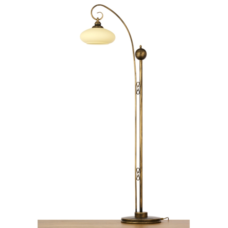 BRILAGI - Stojeća lampa MOLLERO 1xE27/15W/230V bronza/patina