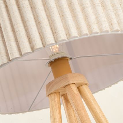 BRILAGI - Stojeća lampa NORDIC WAVE 1xE27/15W/230V drvo/lan