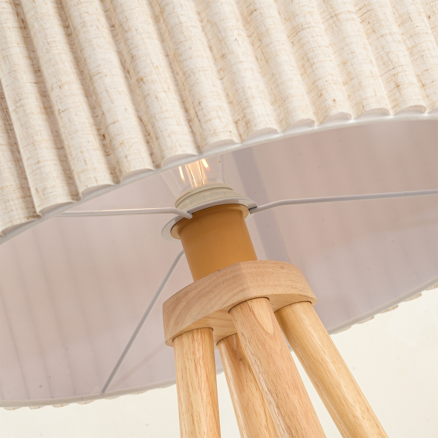BRILAGI - Stojeća lampa NORDIC WAVE 1xE27/15W/230V drvo/lan