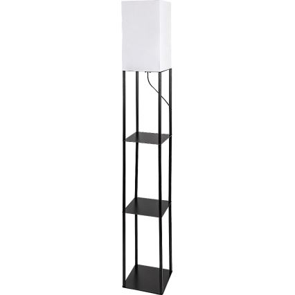 Brilagi - Stojeća lampa sa policama GRADUS 1xE27/40W/230V 150 cm crna/bela