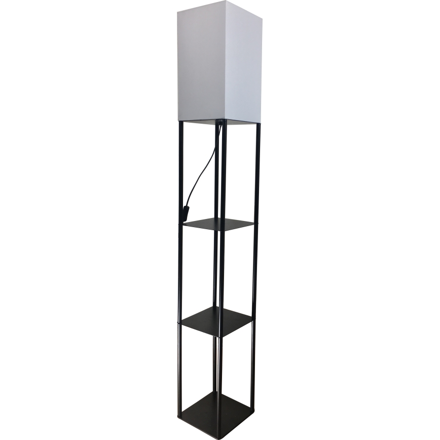 Brilagi - Stojeća lampa sa policama GRADUS 1xE27/40W/230V 150 cm crna/bela
