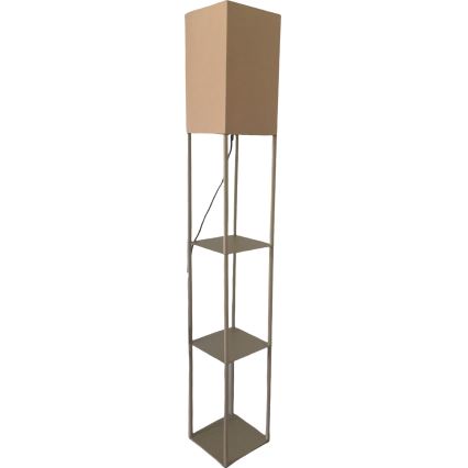 Brilagi - Stojeća lampa sa policama GRADUS 1xE27/40W/230V 150 cm siva/bež