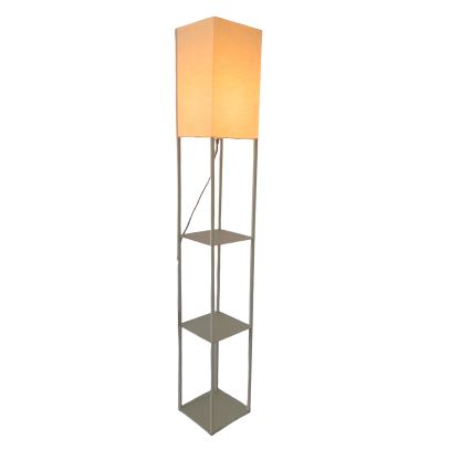 Brilagi - Stojeća lampa sa policama GRADUS 1xE27/40W/230V 150 cm siva/bež