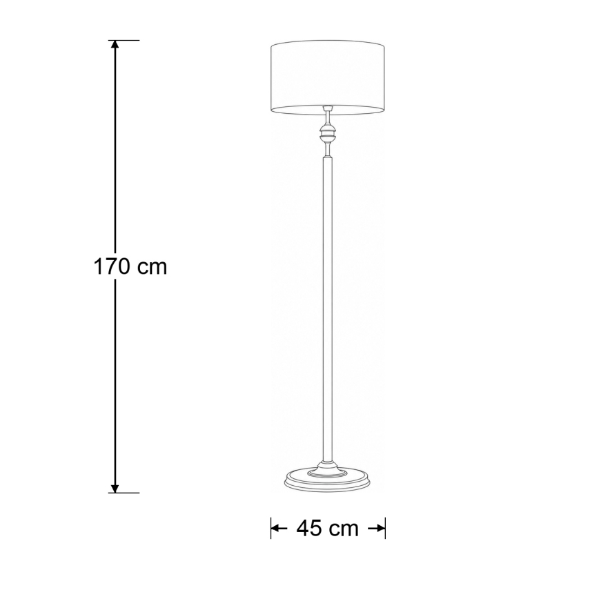 BRILAGI - Stojeća lampa SAPHIRE 1xE27/15W/230V krem/zlatna/patina