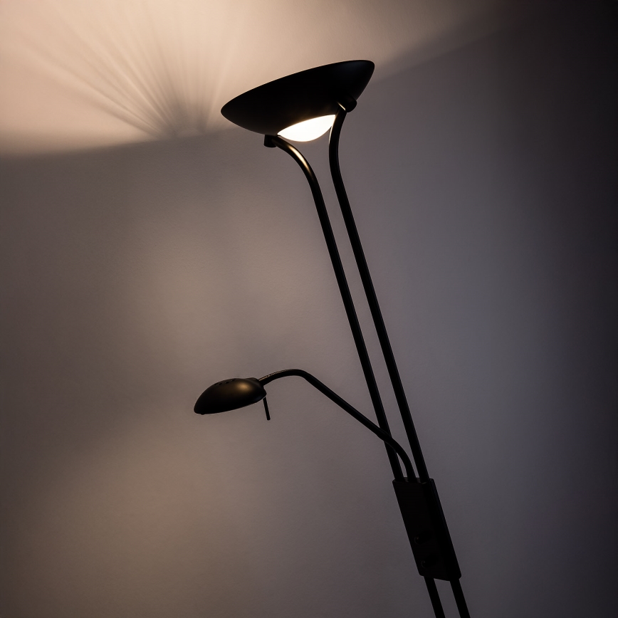 Brilagi - Stojeća lampa SCARLETT, prigušiva, 1xR7s/230W/230V + 1xG9/40W, crna