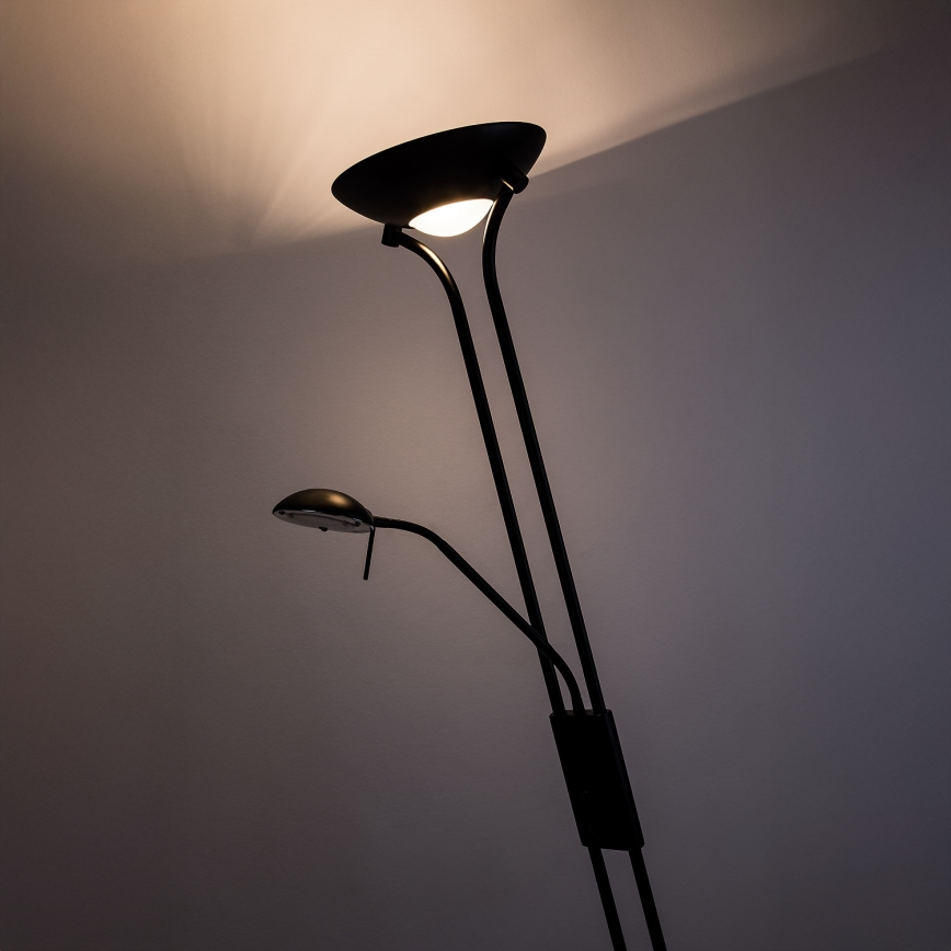 Brilagi - Stojeća lampa SCARLETT, prigušiva, 1xR7s/230W/230V + 1xG9/40W, crna