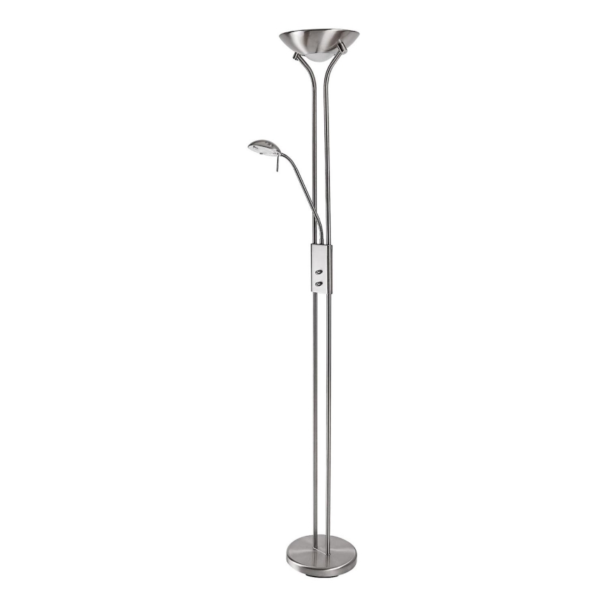 Brilagi - Prigušiva podna lampa SCARLETT 1xR7s/230W/230V + 1xG9/40W mat hrom