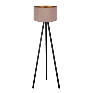 Brilagi - Stojeća lampa VELVET 1xE27/60W/230V wenge/bež