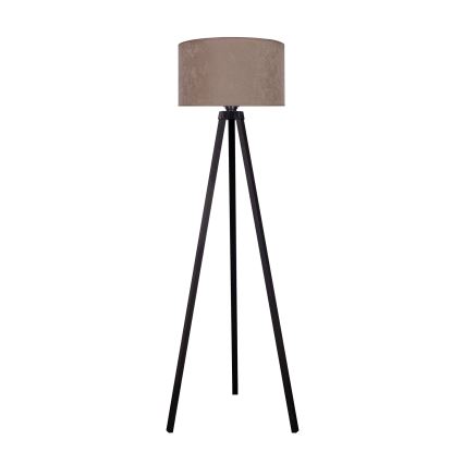 Brilagi - Stojeća lampa VELVET 1xE27/60W/230V wenge/bež