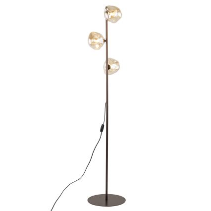 Brilagi - Stojeća lampa VULCANO 3xG9/8W/230V braon/dimljeno bež