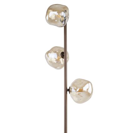 Brilagi - Stojeća lampa VULCANO 3xG9/8W/230V bronza/zadimljeno bež