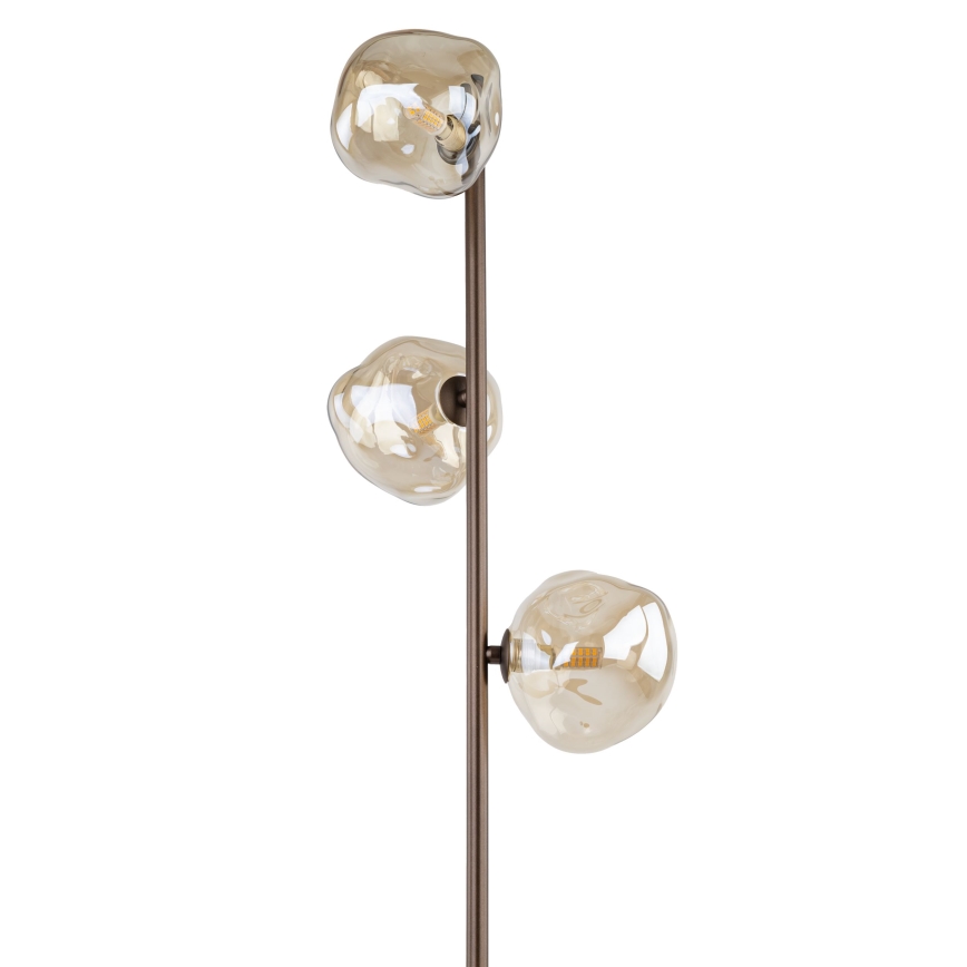 Brilagi - Stojeća lampa VULCANO 3xG9/8W/230V bronza/zadimljeno bež