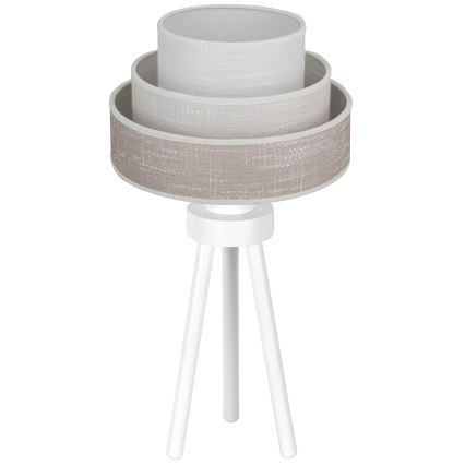 Brilagi - Stona lampa ALASKA LUNETA 1xE27/15W/230V siva/krem