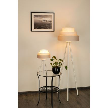 Brilagi - Stona lampa ALASKA LUNETA 1xE27/15W/230V siva/krem