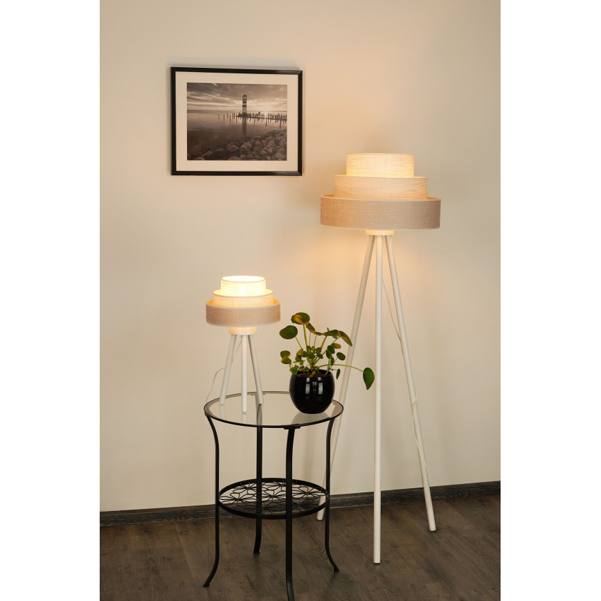 Brilagi - Stona lampa ALASKA LUNETA 1xE27/15W/230V siva/krem
