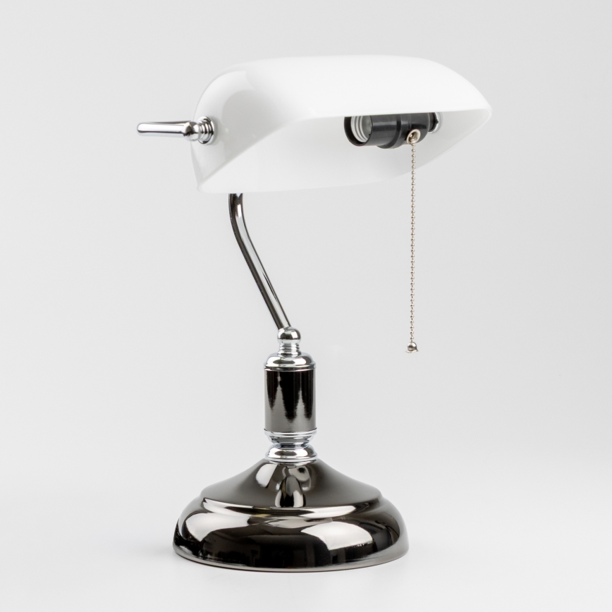 Brilagi - Stona lampa BANK OFFICE 1xE27/60W/230V crna/srebrna/bela