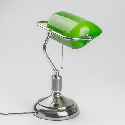 Brilagi - Stona lampa BANK OFFICE 1xE27/60W/230V crna/srebrna/zelena