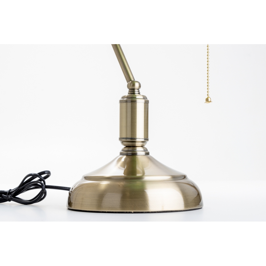Brilagi - Stona lampa BANK OFFICE 1xE27/60W/230V mesing/zelena