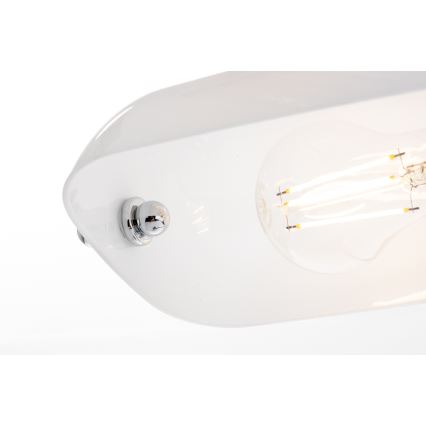 Brilagi - Stona lampa BANK OFFICE 1xE27/60W/230V sjajni hrom/bela