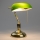 Brilagi - Stona lampa BANK OFFICE 1xE27/60W/230V zlatna/zelena