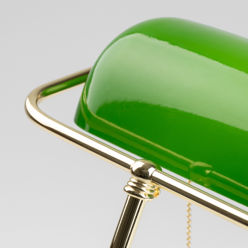 Brilagi - Stona lampa BANK OFFICE 1xE27/60W/230V zlatna/zelena