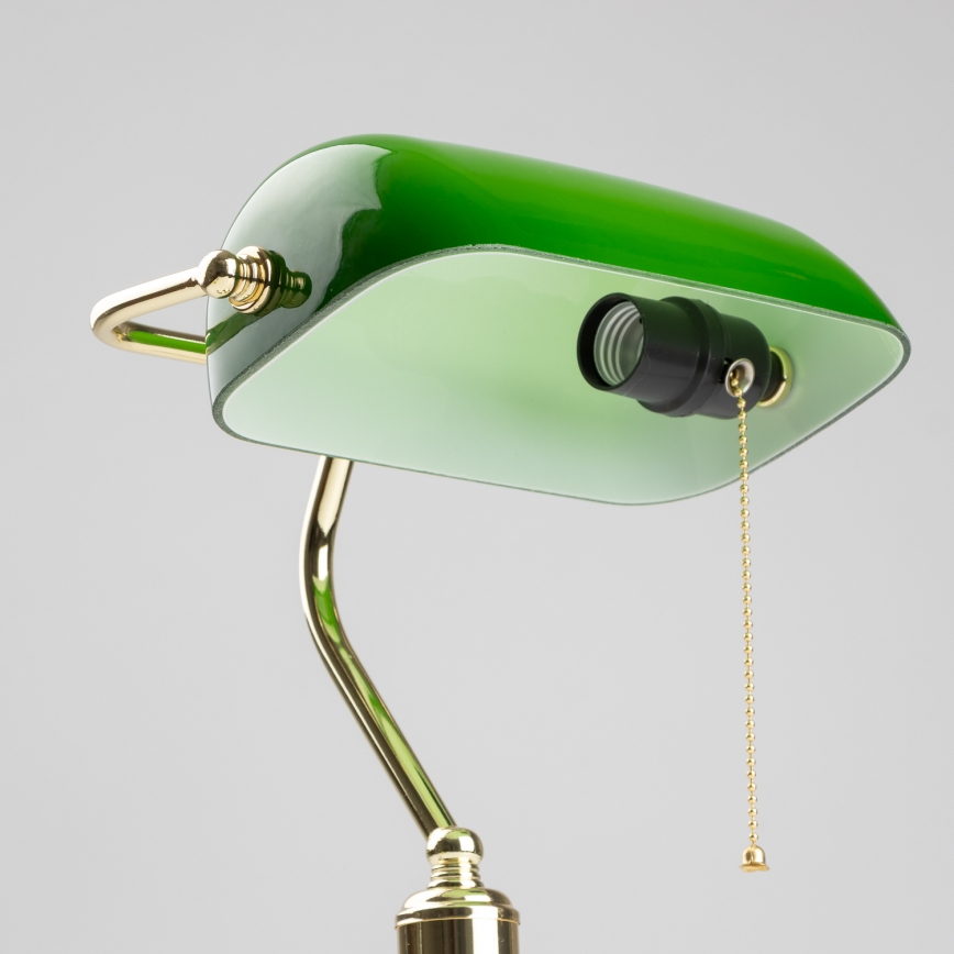 Brilagi - Stona lampa BANK OFFICE 1xE27/60W/230V zlatna/zelena