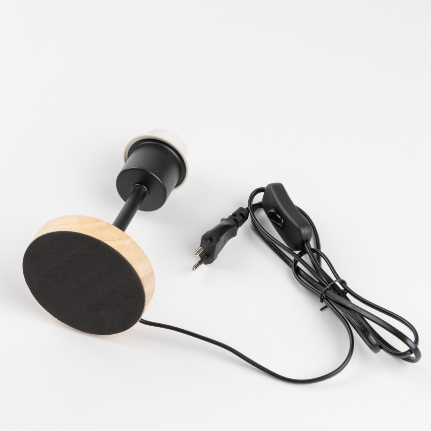 BRILAGI - Dečija stolna lampa BOBO WOOD 1xE27/25W/230V hrast/crna/bela/ružičasta/baletanke