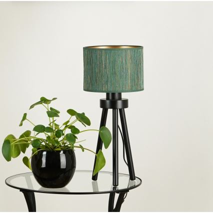 Brilagi - Stona lampa BOSTON ROLLER 1xE27/15W/230V slama zelena/zlatna