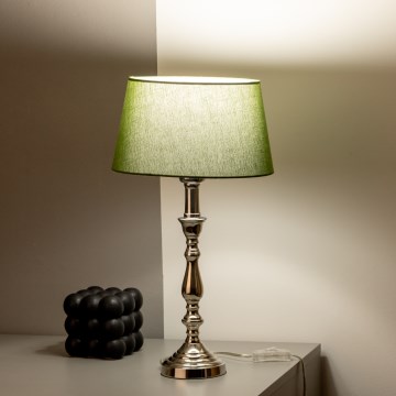 Brilagi - Stona lampa CERIA 1xE27/60W/230V prečnik 25 cm sjajni hrom/zelena