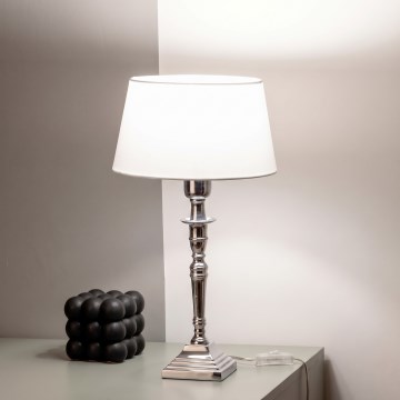BRILAGI - Stona lampa CERIA 1xE27/60W/230V prečnik 25 cm srebrna/bela